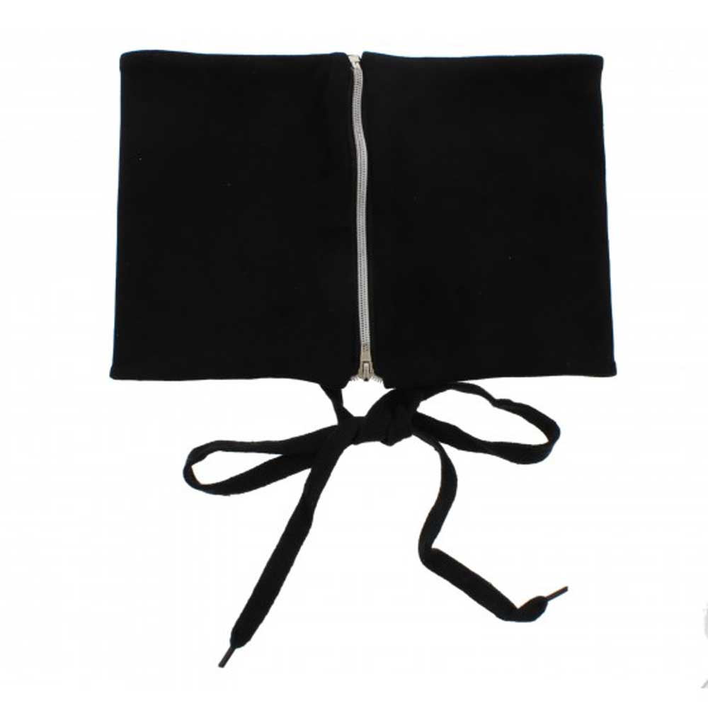 Zac's Alter Ego - Suede lace up corset Waist belt - Black